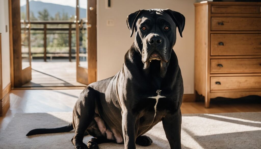 Cane Corso im Haus