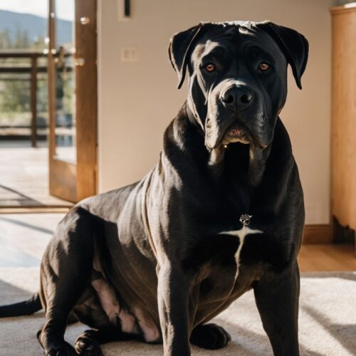 Cane Corso im Haus