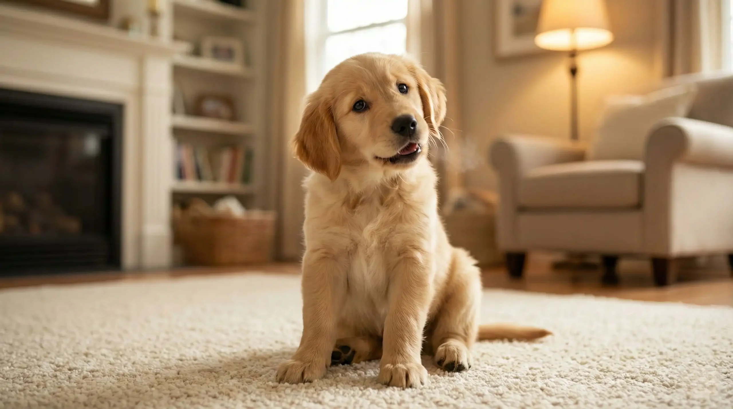 Ein Hund hat Schluckauf