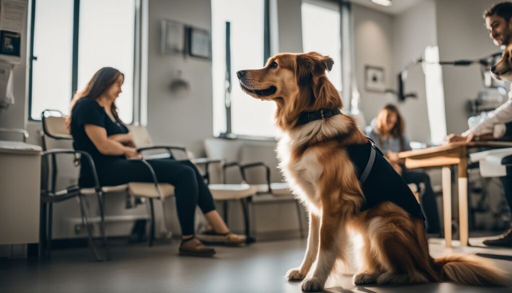 Hund in der Tierarztpraxis 