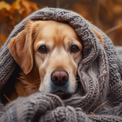 Hund zittert