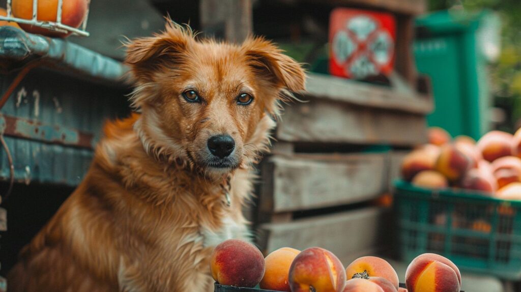 Dürfen Hunde auch Pfirsiche essen