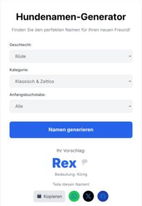 Hundenamen Generator