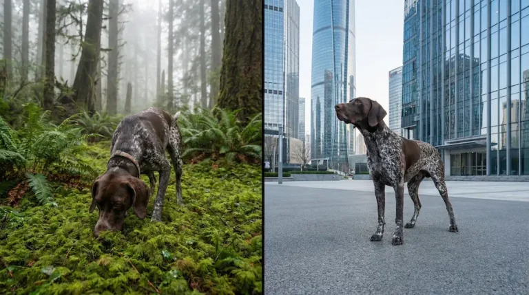 Vergleich Matrailing Hund in der Stadt vs Land